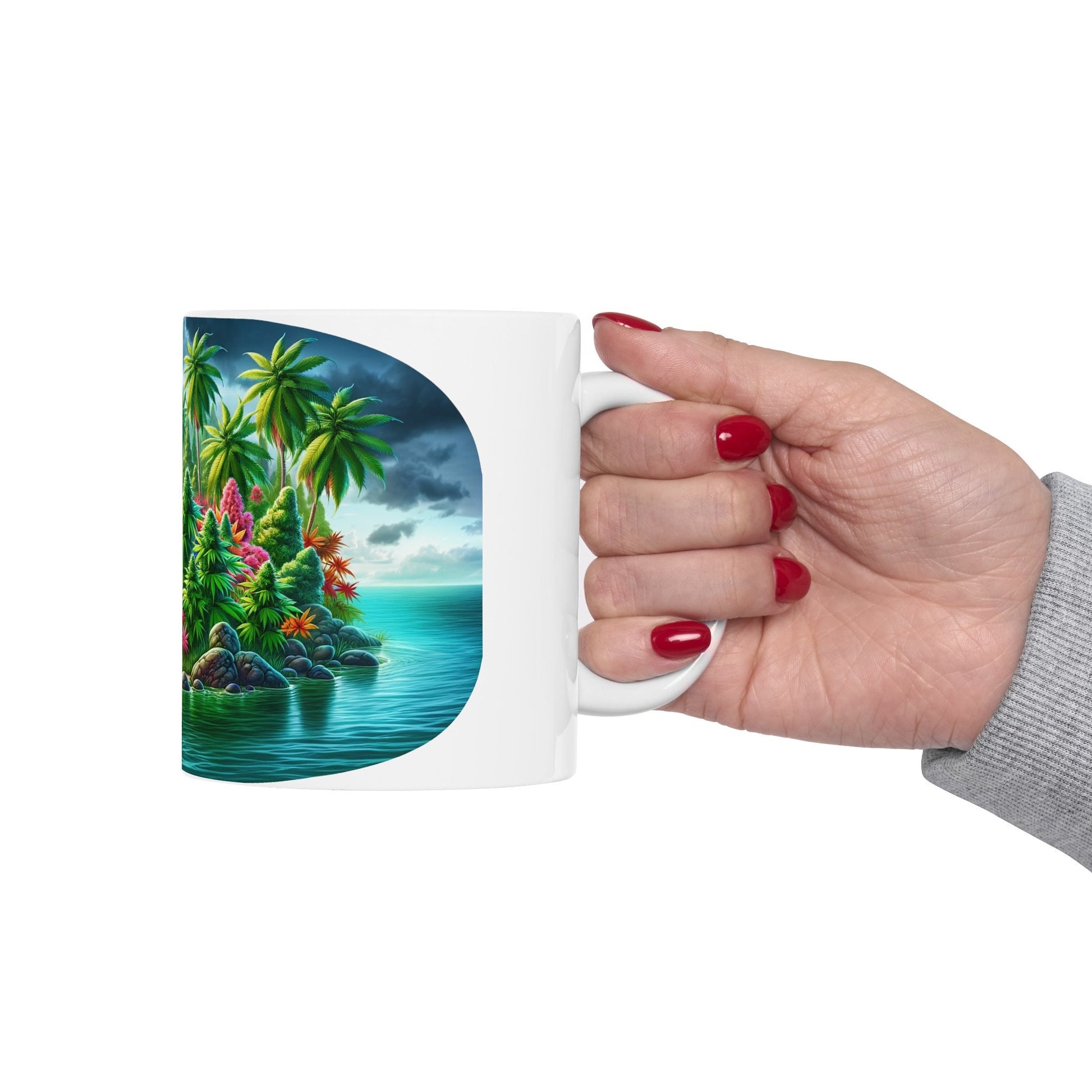 TROPICAL WEED ISLAND - Coffee Weed Mug (11oz)