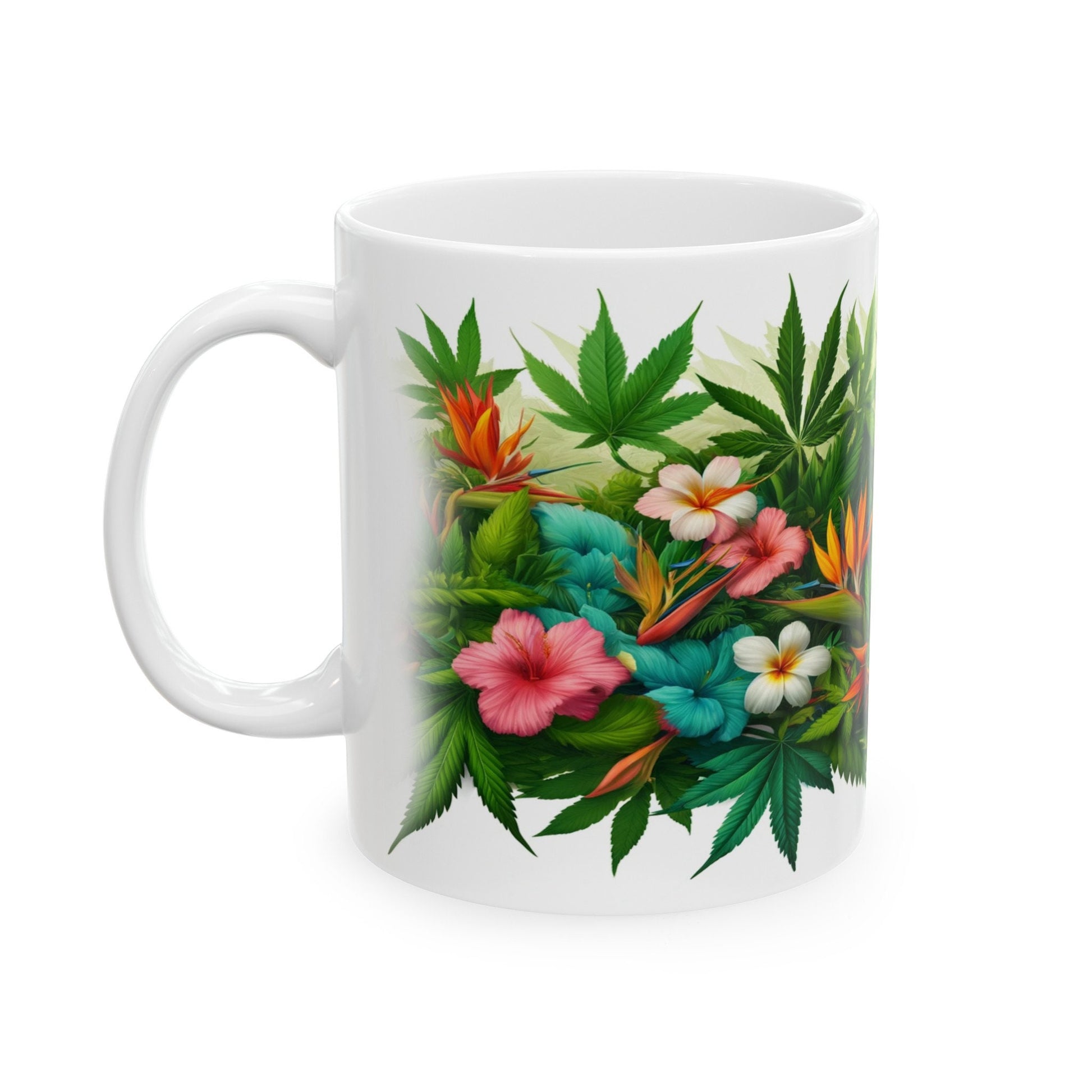 WEED & FLOWER WRAP Mug - Coffee Mug (11oz)
