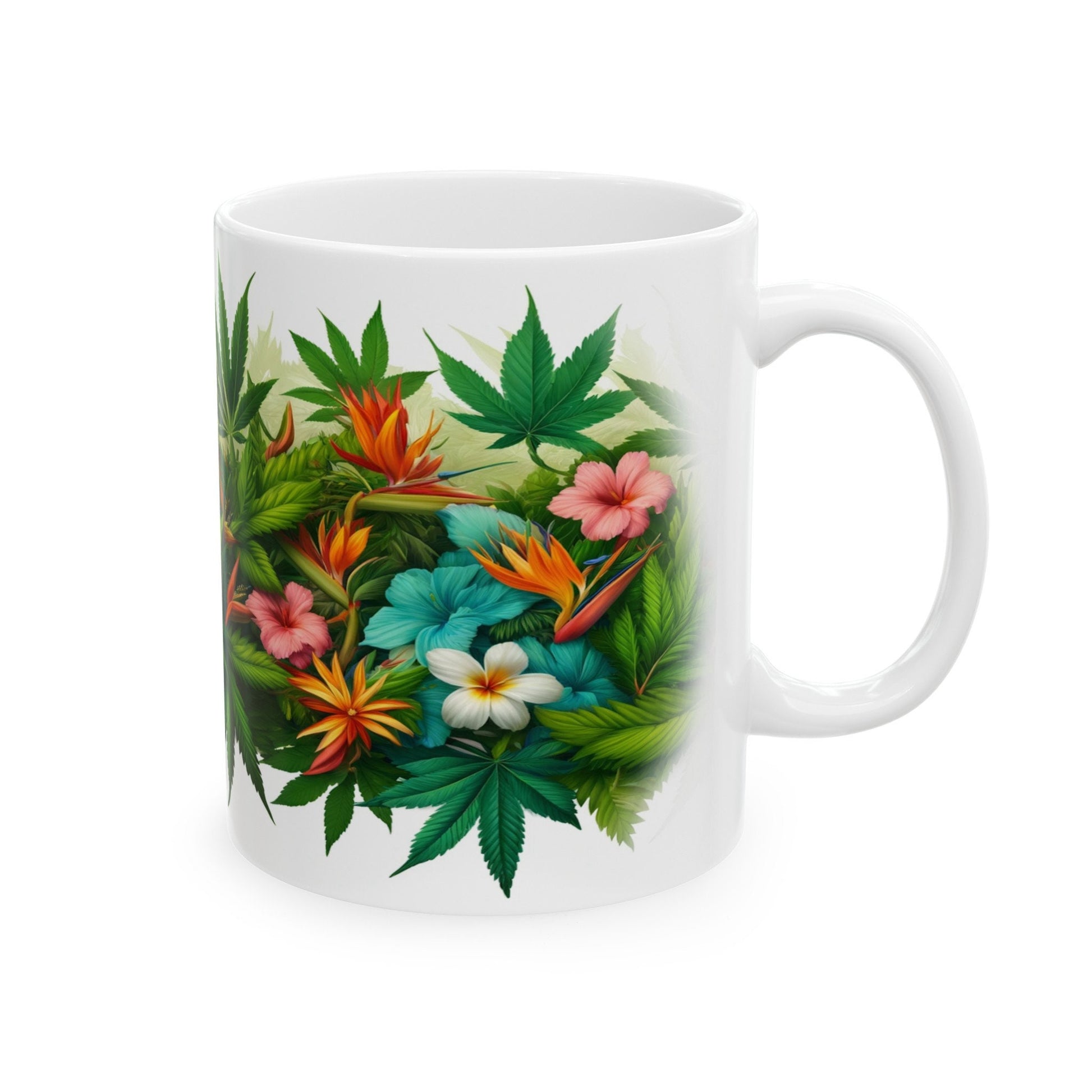 WEED & FLOWER WRAP Mug - Coffee Mug (11oz)