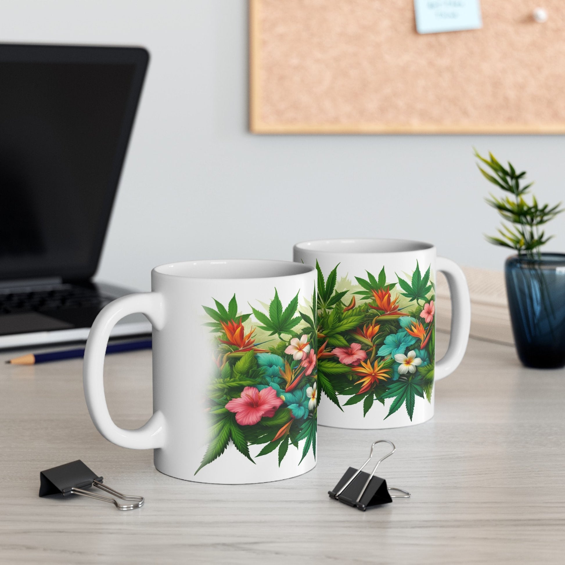 WEED & FLOWER WRAP Mug - Coffee Mug (11oz)