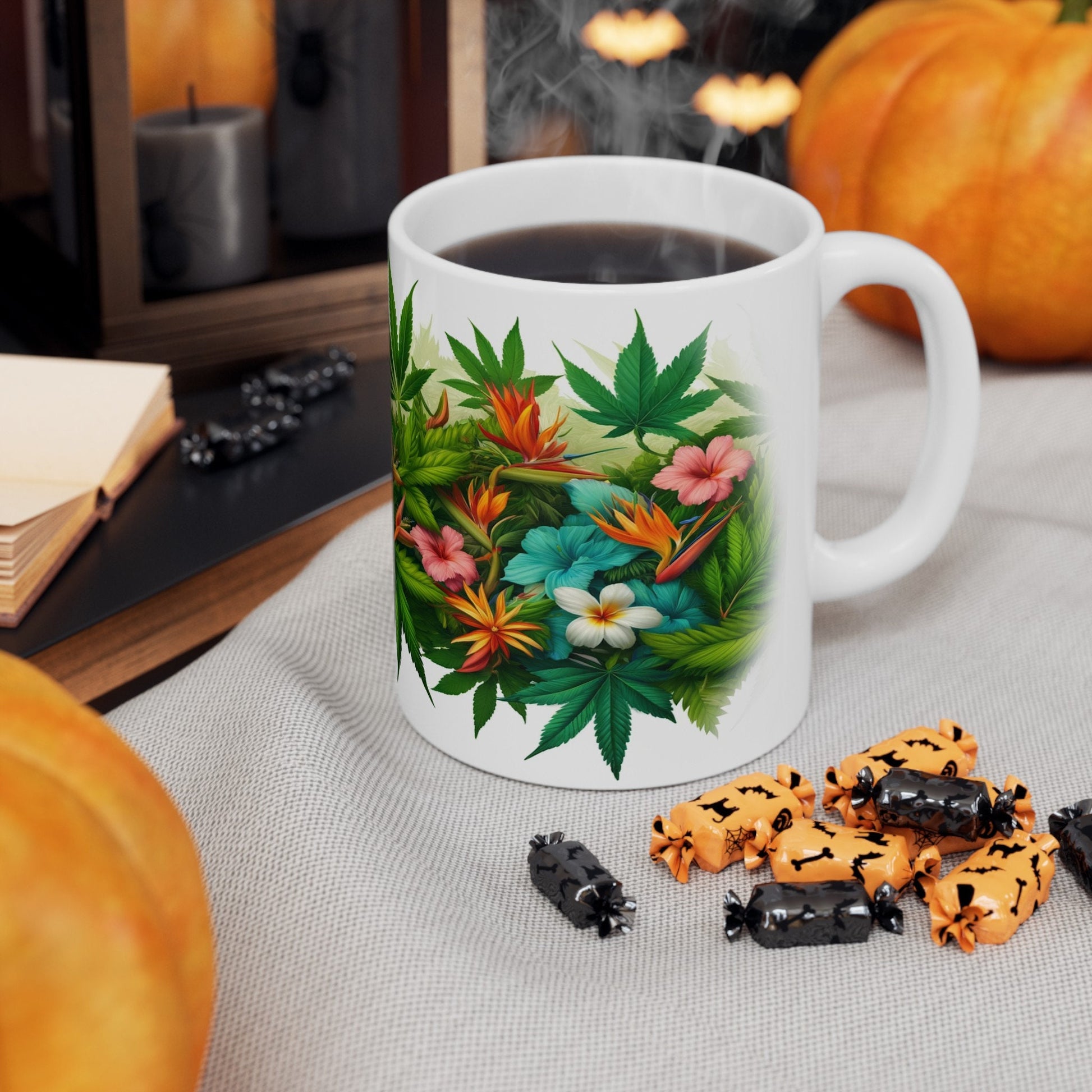 WEED & FLOWER WRAP Mug - Coffee Mug (11oz)