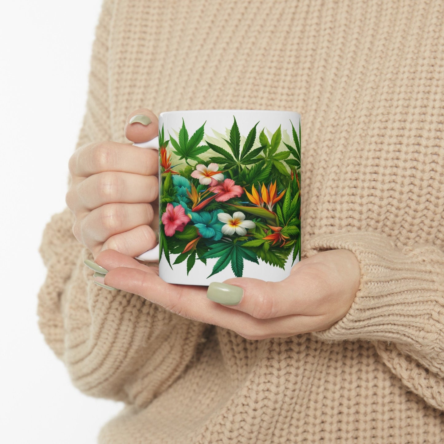 WEED & FLOWER WRAP Mug - Coffee Mug (11oz)