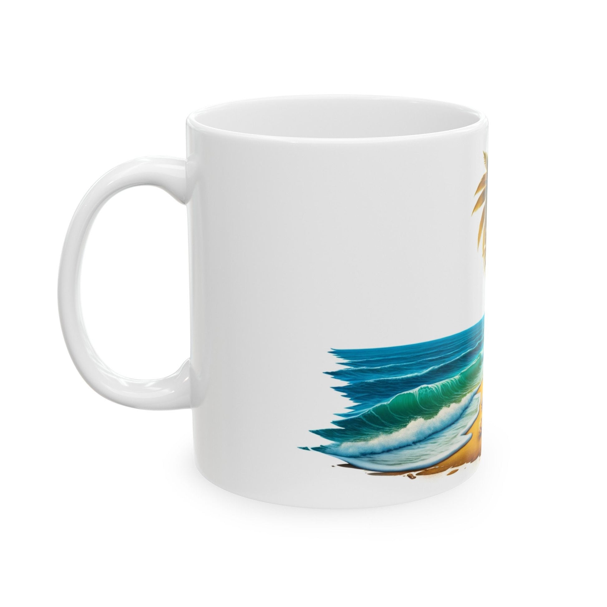 TROPICAL WEED BEACH - 420 Coffee Mug (11oz)