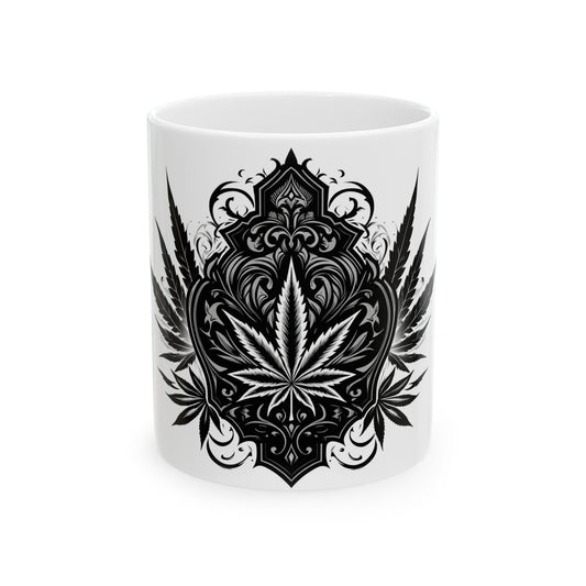 GOTHIC WEED LEAF - Coffee Weed Mug (11oz)