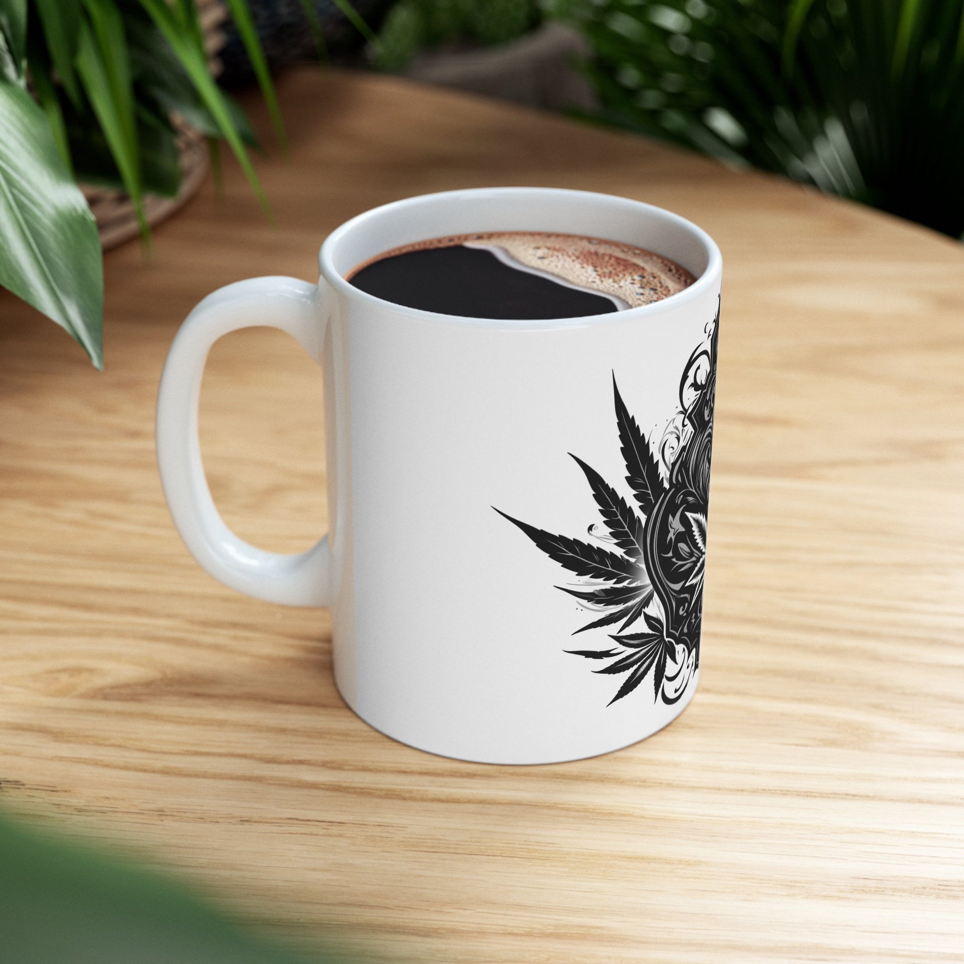 GOTHIC WEED LEAF - Coffee Weed Mug (11oz)