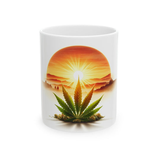 WEED RUNRISE MUG - Coffee Weed Mug (11oz)