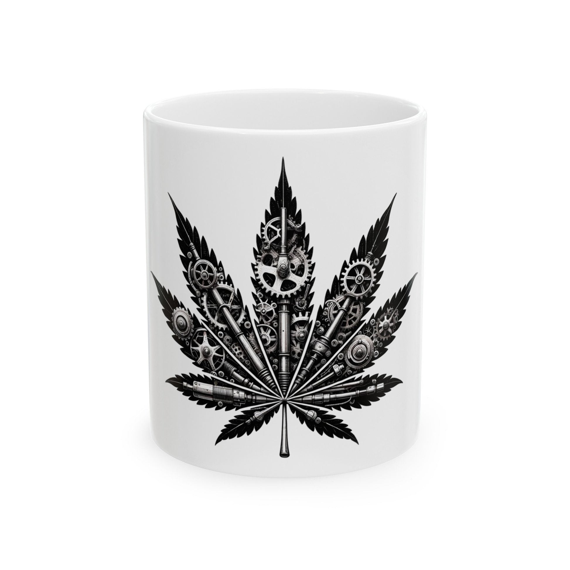 WEED LEAF of GEARS - Coffee Weed Mug (11oz)