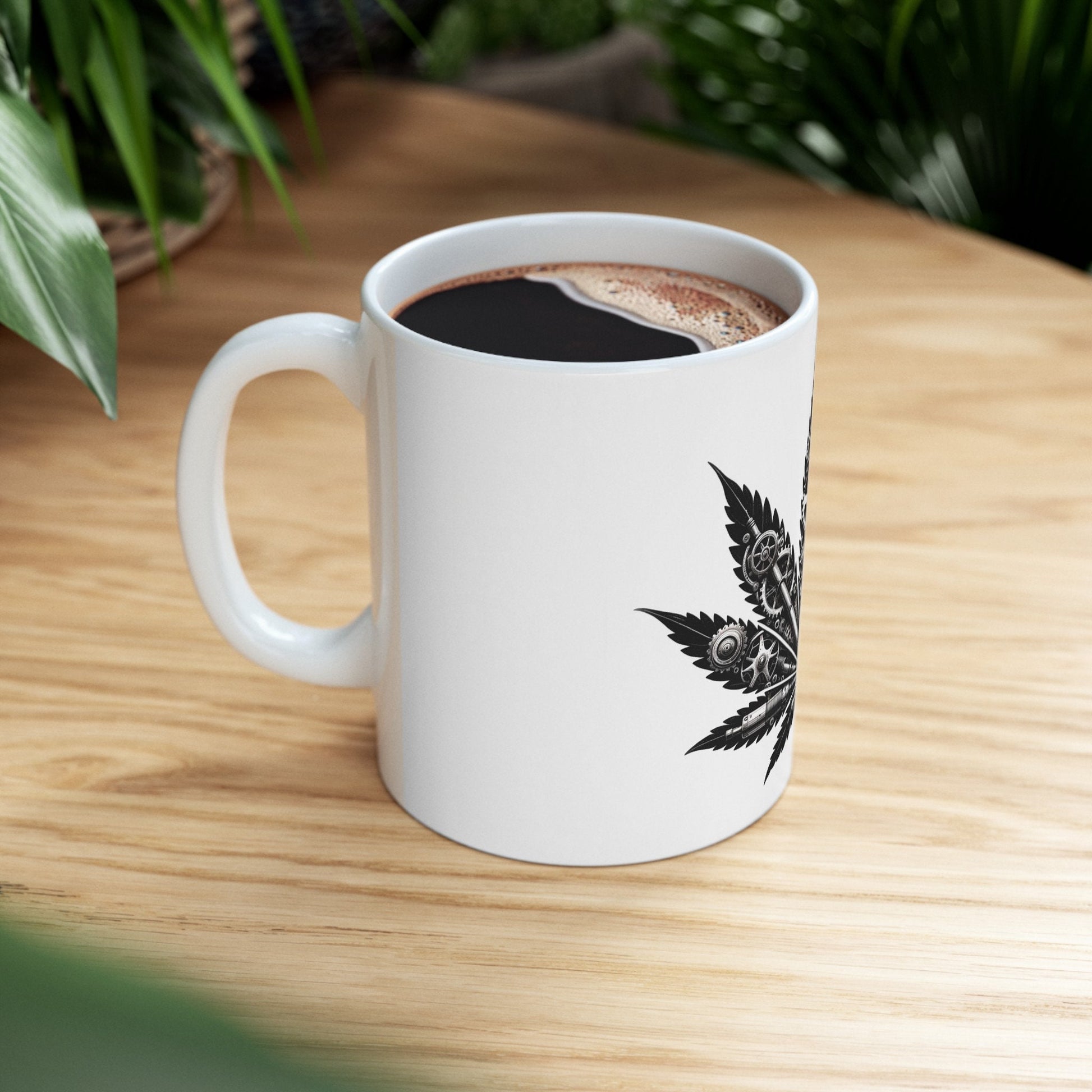 WEED LEAF of GEARS - Coffee Weed Mug (11oz)