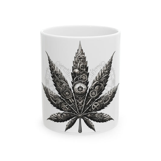 STEAMPUNK WEED LEAF - Coffee Weed Mug (11oz)