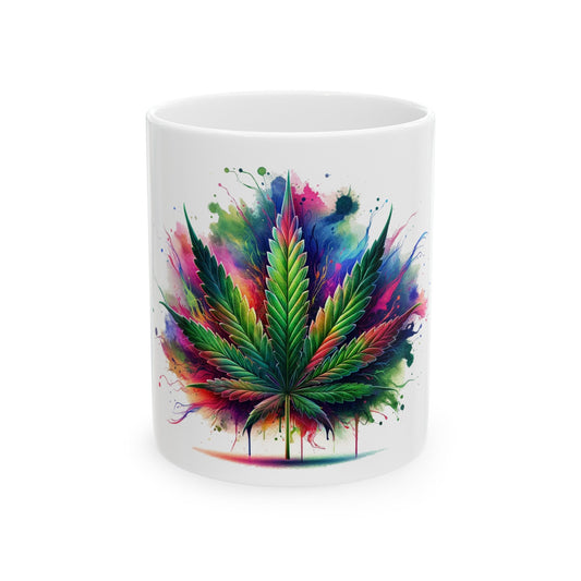 WEED LEAF ART - Coffee Weed Mug (11oz)
