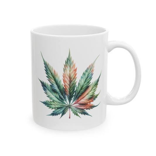 WEED LEAF MUG - Coffee Weed Mug (11oz)