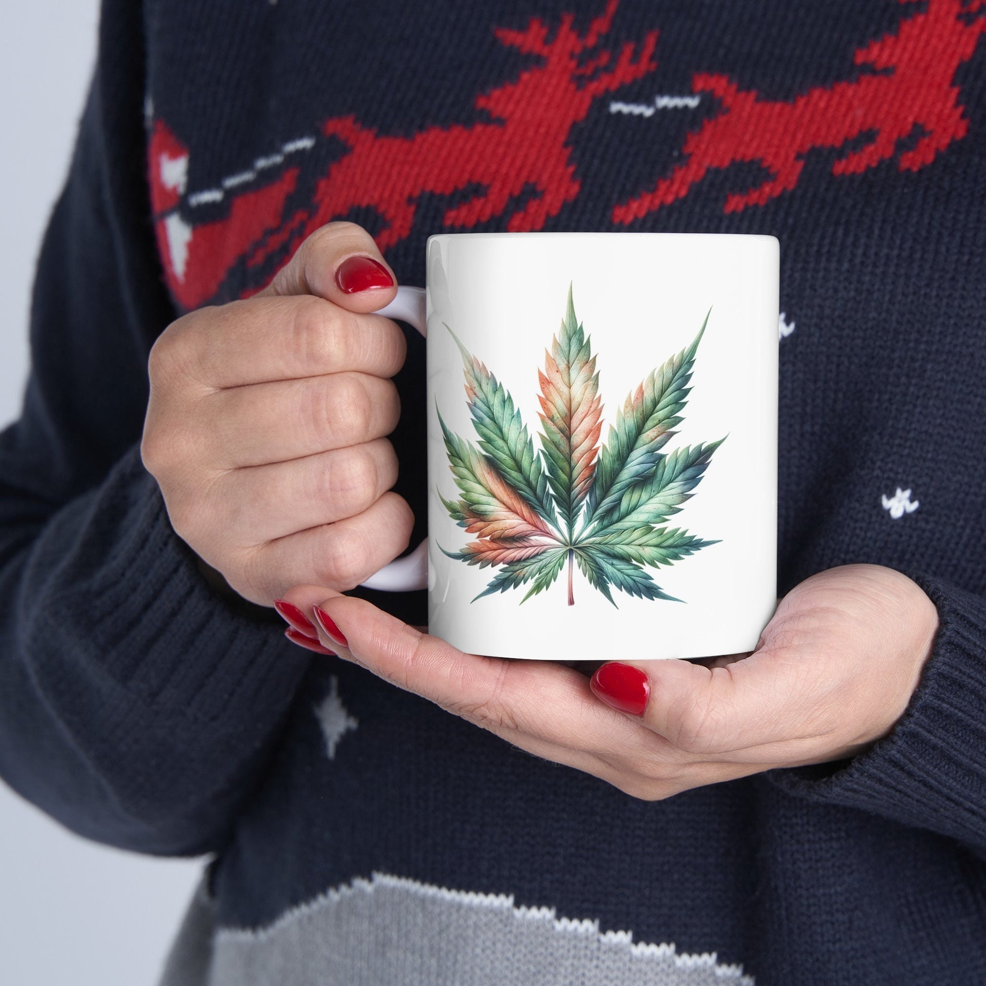 WEED LEAF MUG - Coffee Weed Mug (11oz)