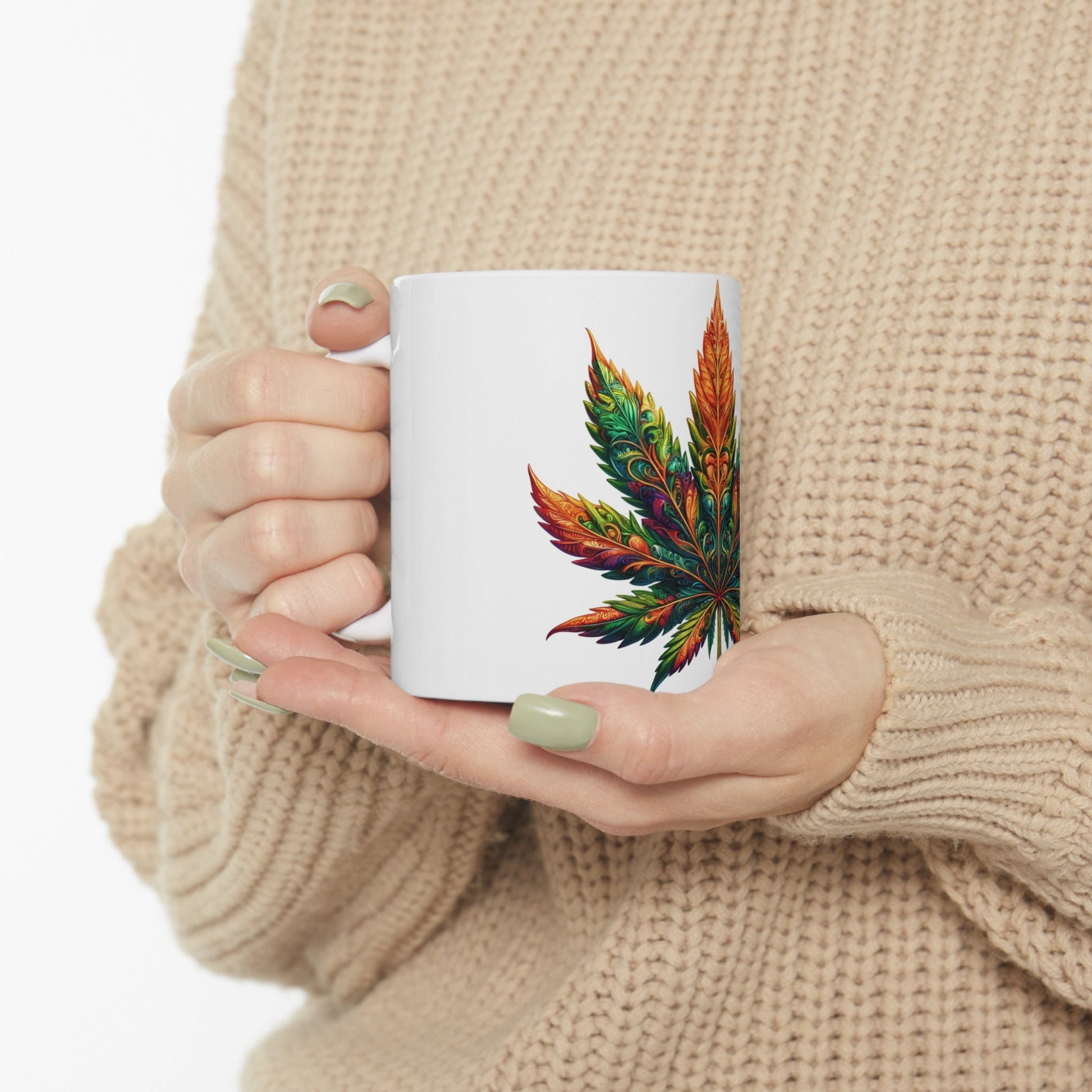WEED LEAF MUG - Coffee Weed Mug (11oz)