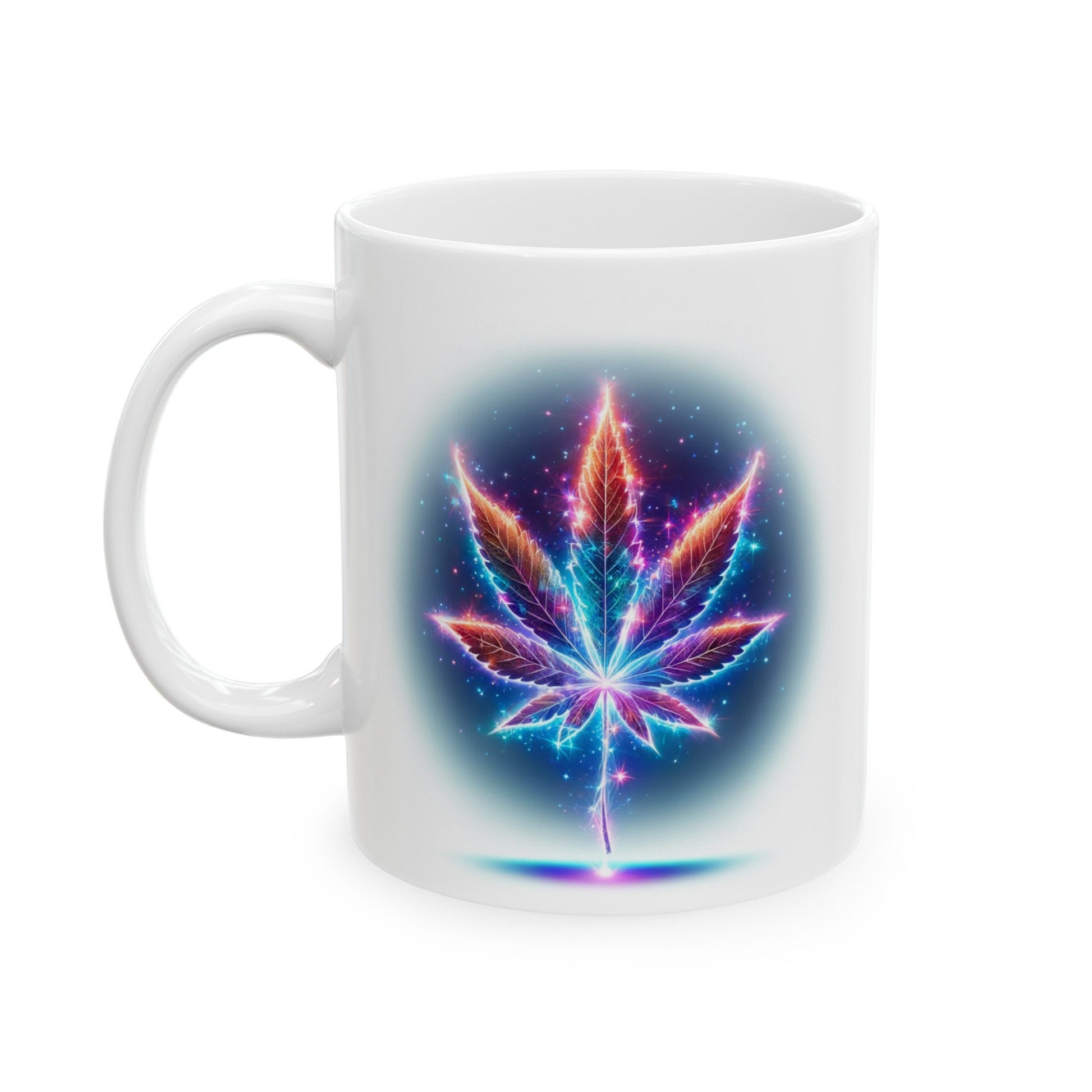 GALAXY WEED LEAF - Coffee Weed Mug (11oz) Dual Sided