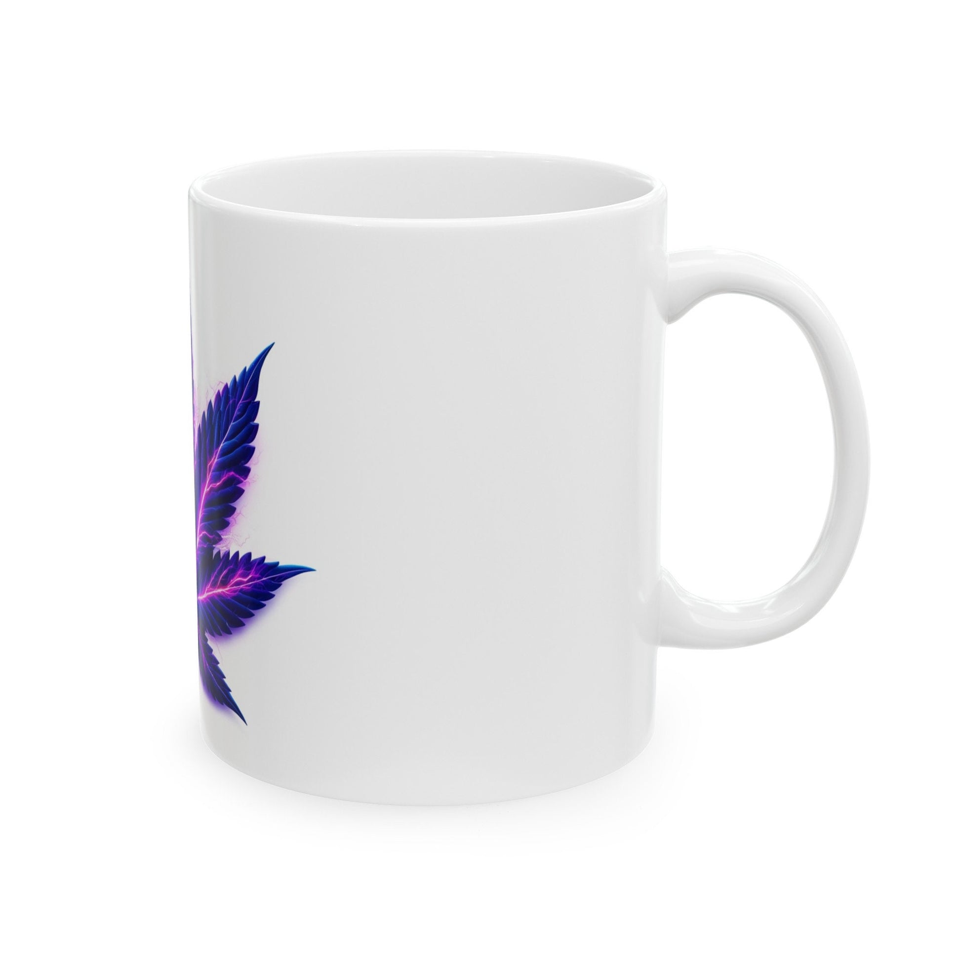 ELECTRIC PURPLE LEAF - Coffee Weed Mug (11oz)