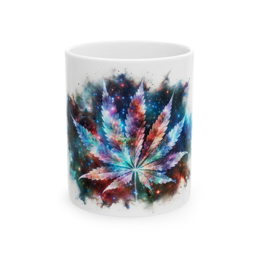 SPACE WEED LEAF - Coffee Weed Mug (11oz)