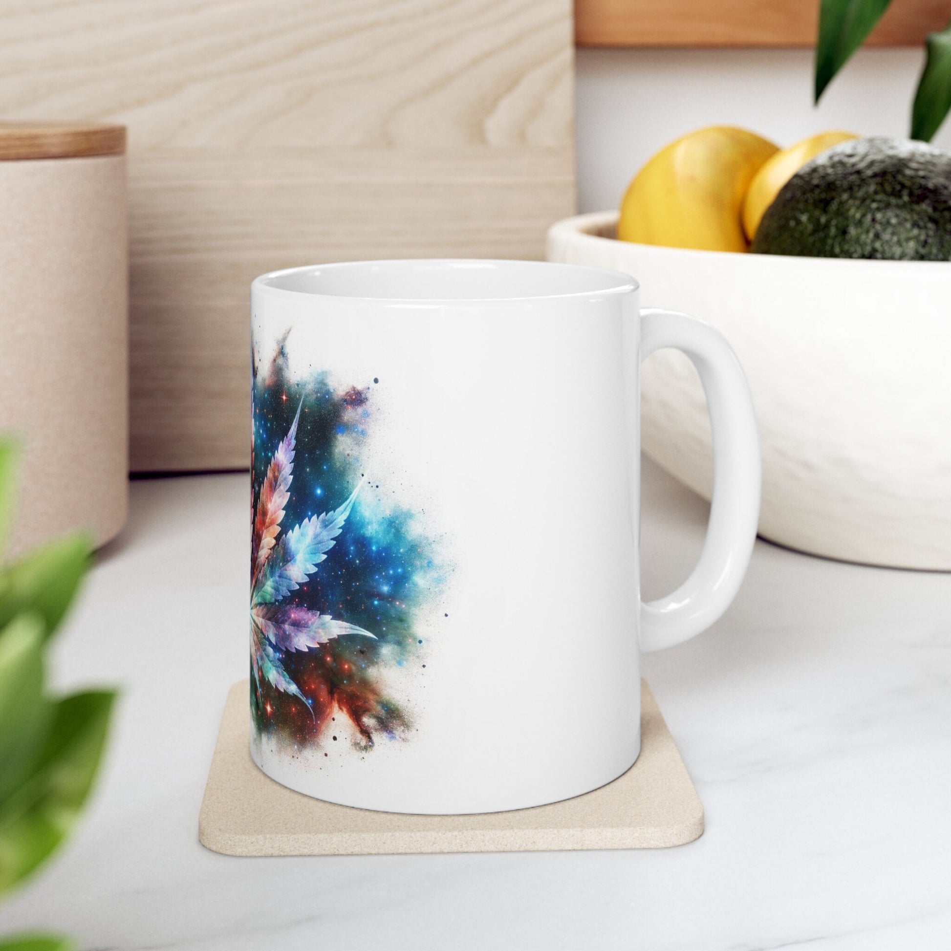 SPACE WEED LEAF - Coffee Weed Mug (11oz)