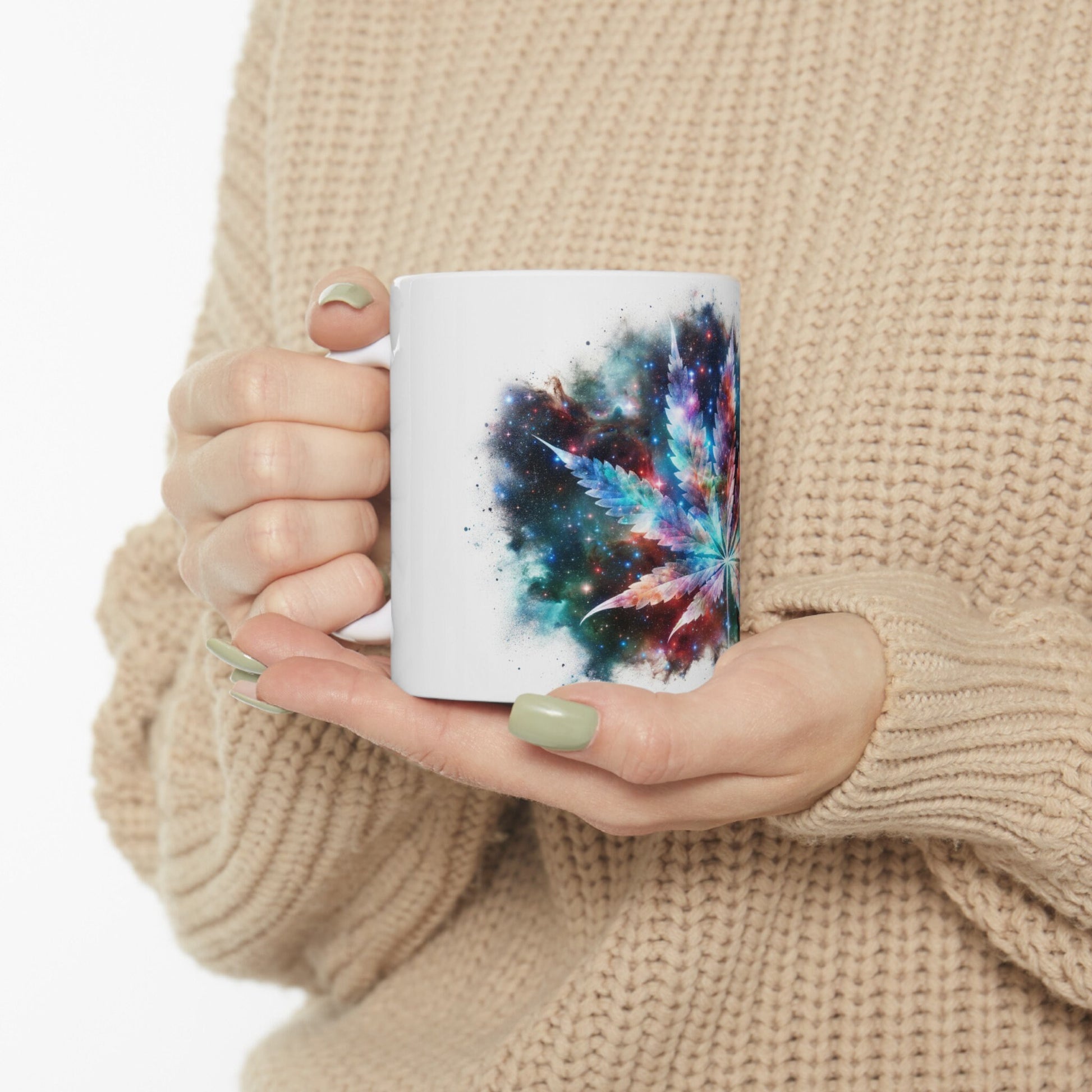 SPACE WEED LEAF - Coffee Weed Mug (11oz)