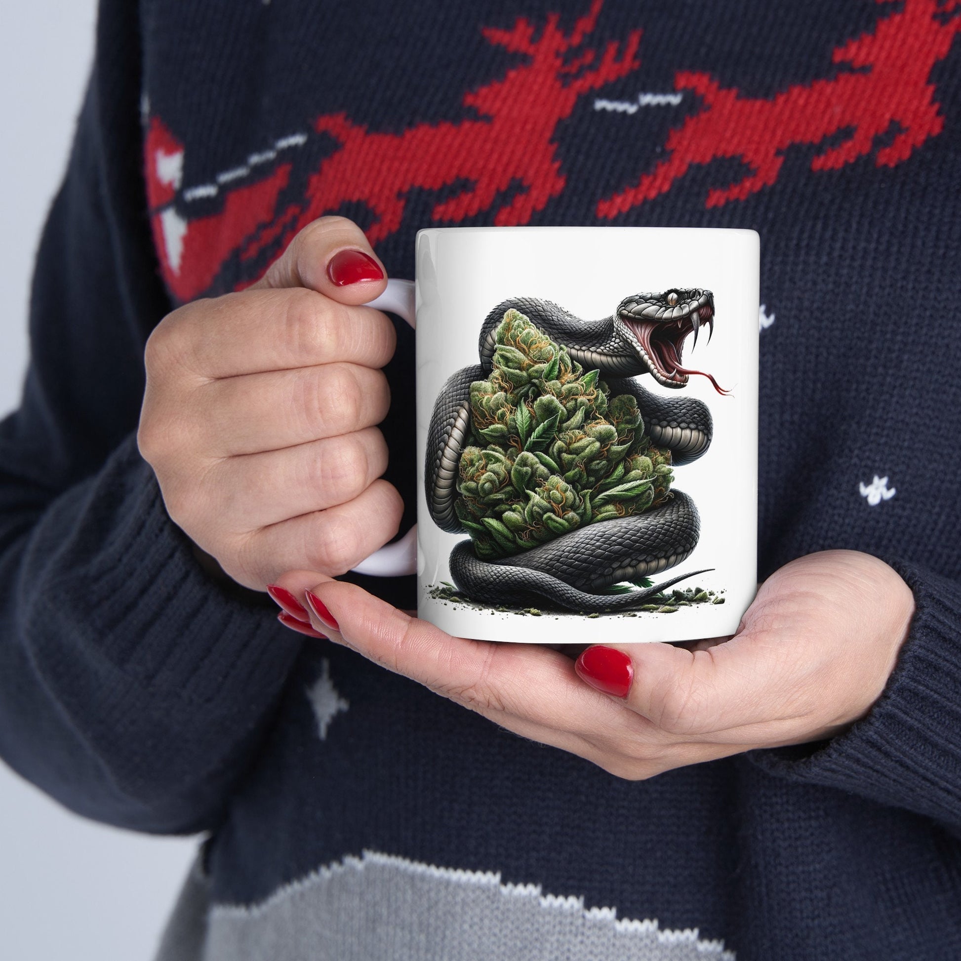 SNAKE WEED NUG - Coffee Weed Mug (11oz) Dual Sided