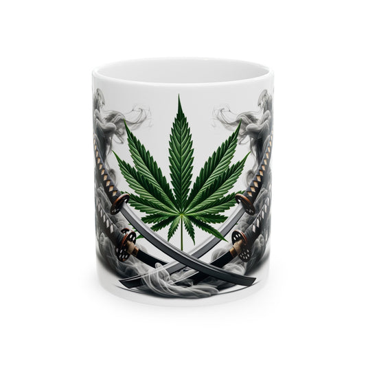 WEED & KATANAS - Coffee Weed Mug (11oz)