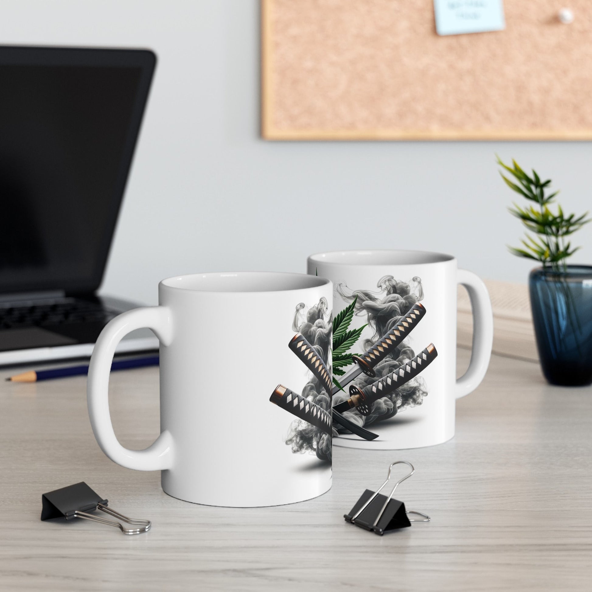 WEED & KATANAS - Coffee Weed Mug (11oz)