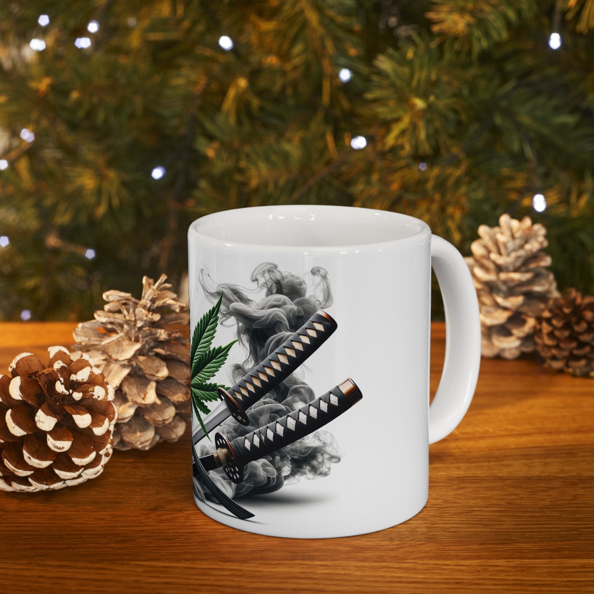 WEED & KATANAS - Coffee Weed Mug (11oz)