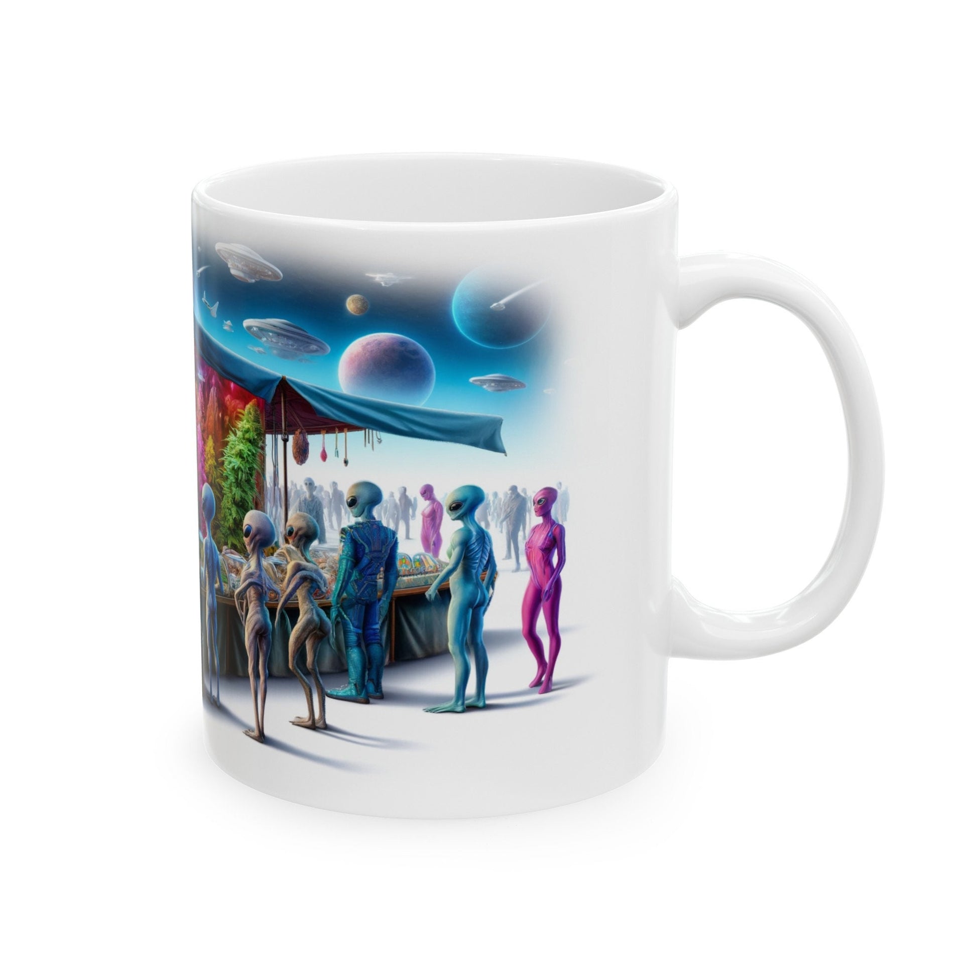 420 ALIEN MARKETPLACE - WEED Coffee Mug (11oz)