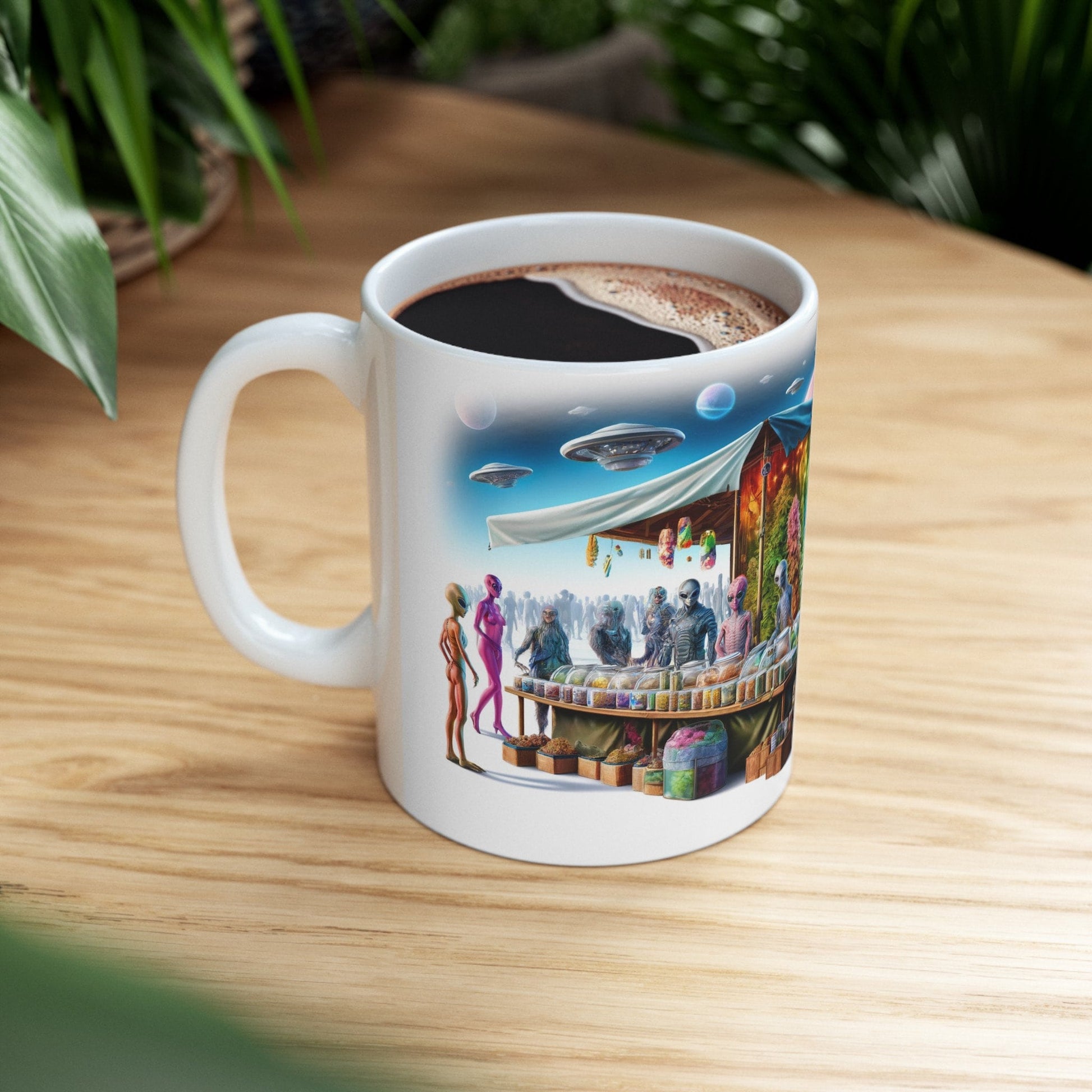 420 ALIEN MARKETPLACE - WEED Coffee Mug (11oz)