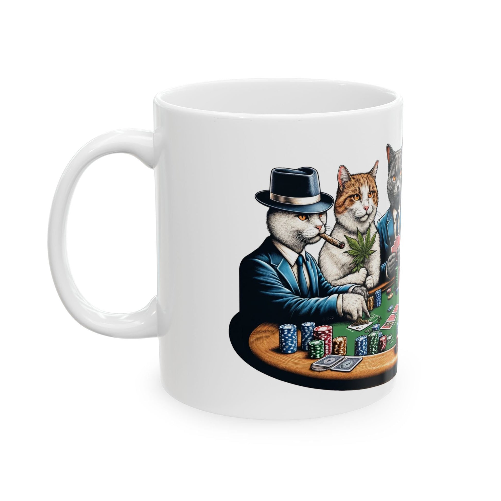 KITTY POKER - 420 Cat Coffee Mug (11oz)