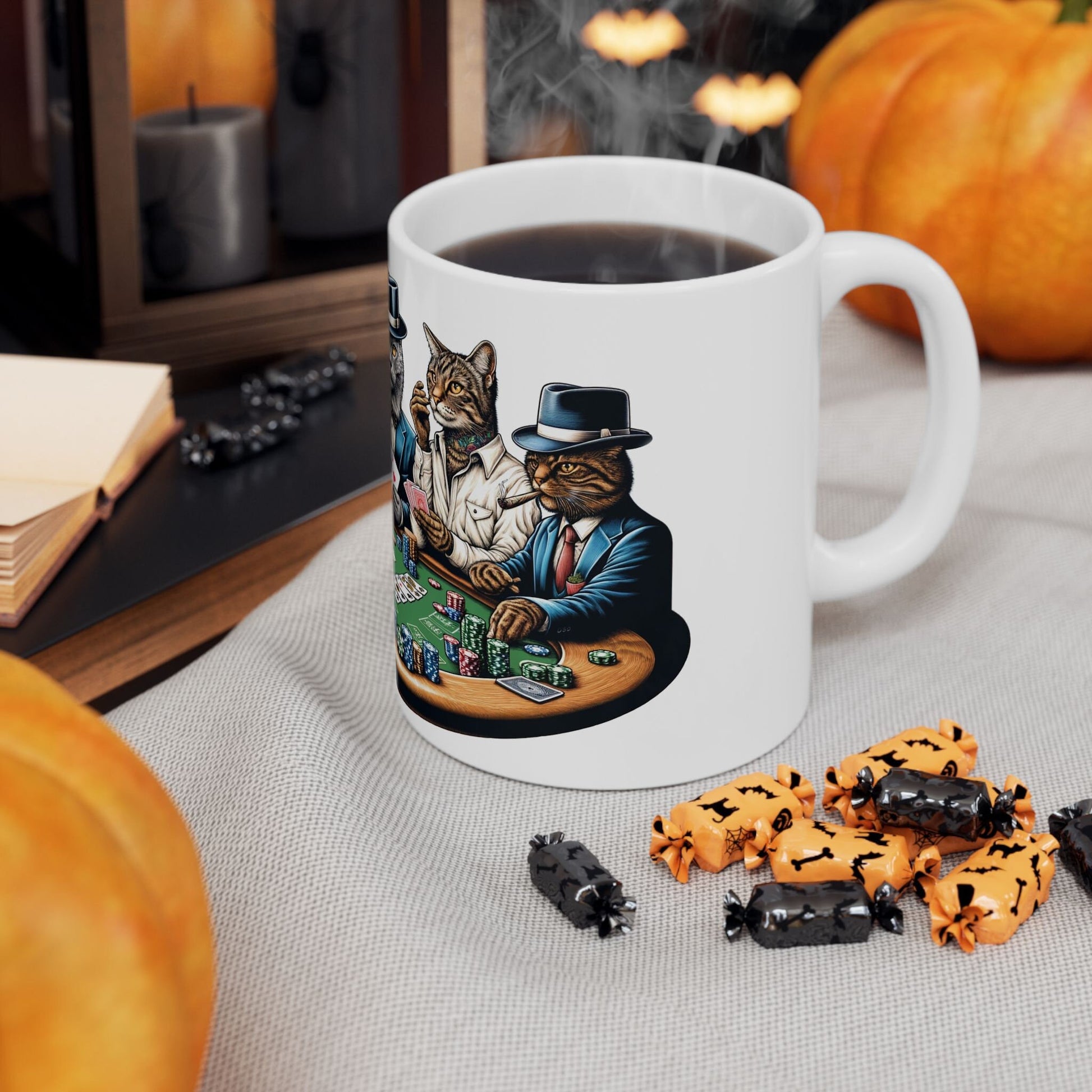 KITTY POKER - 420 Cat Coffee Mug (11oz)
