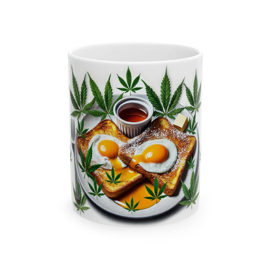 EGGS & TOAST MUG - Cannabis Coffee Mug (11oz)