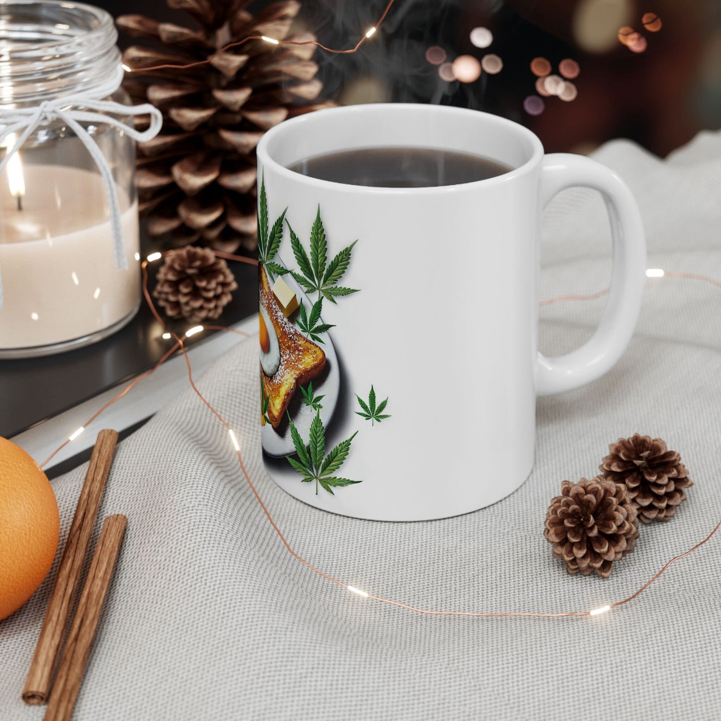 EGGS & TOAST MUG - Cannabis Coffee Mug (11oz)