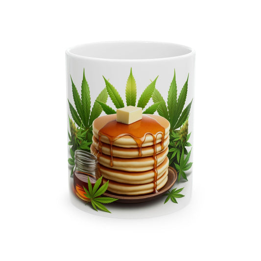 WEED PANCAKES MUG - Cannabis Coffee Mug (11oz)