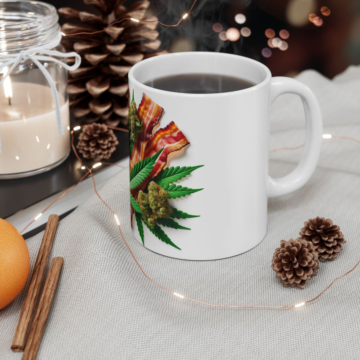 WEED & BACON MUG - Cannabis Coffee Mug (11oz)