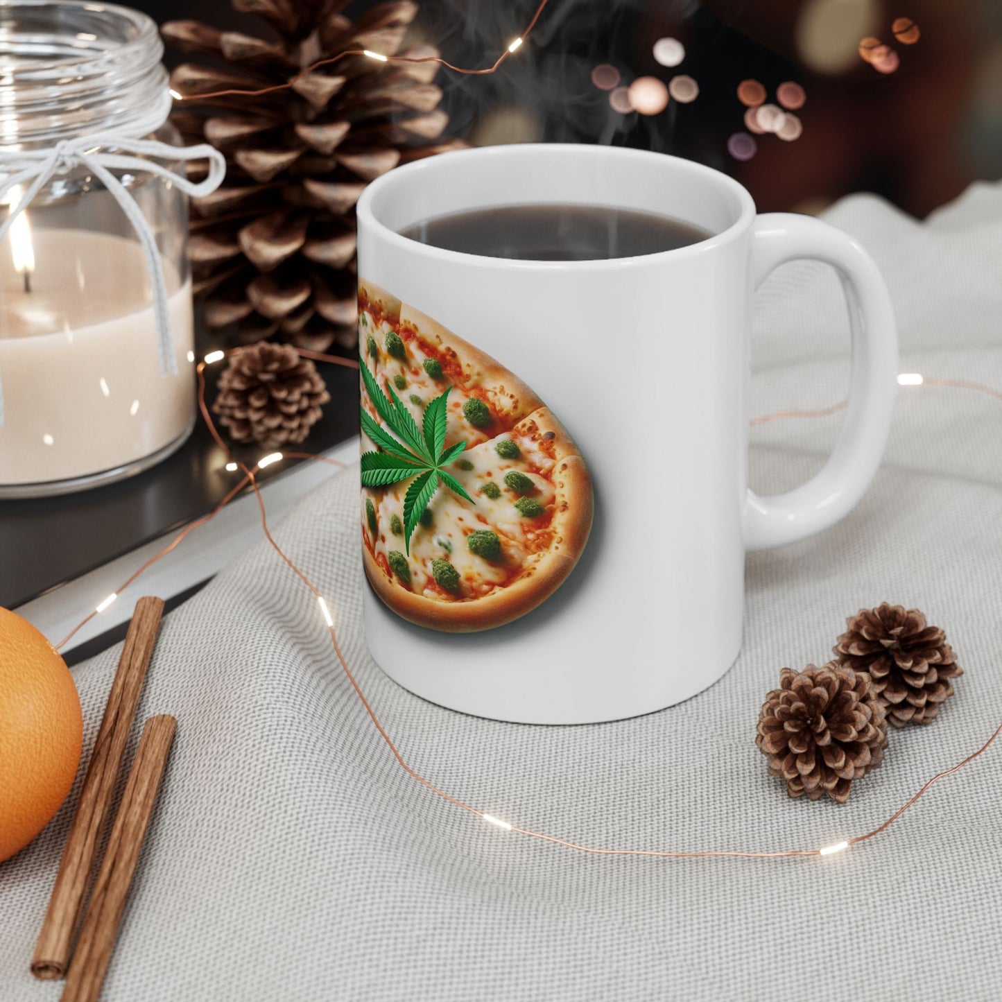 WEED & PIZZA MUG - Cannabis Coffee Mug (11oz)