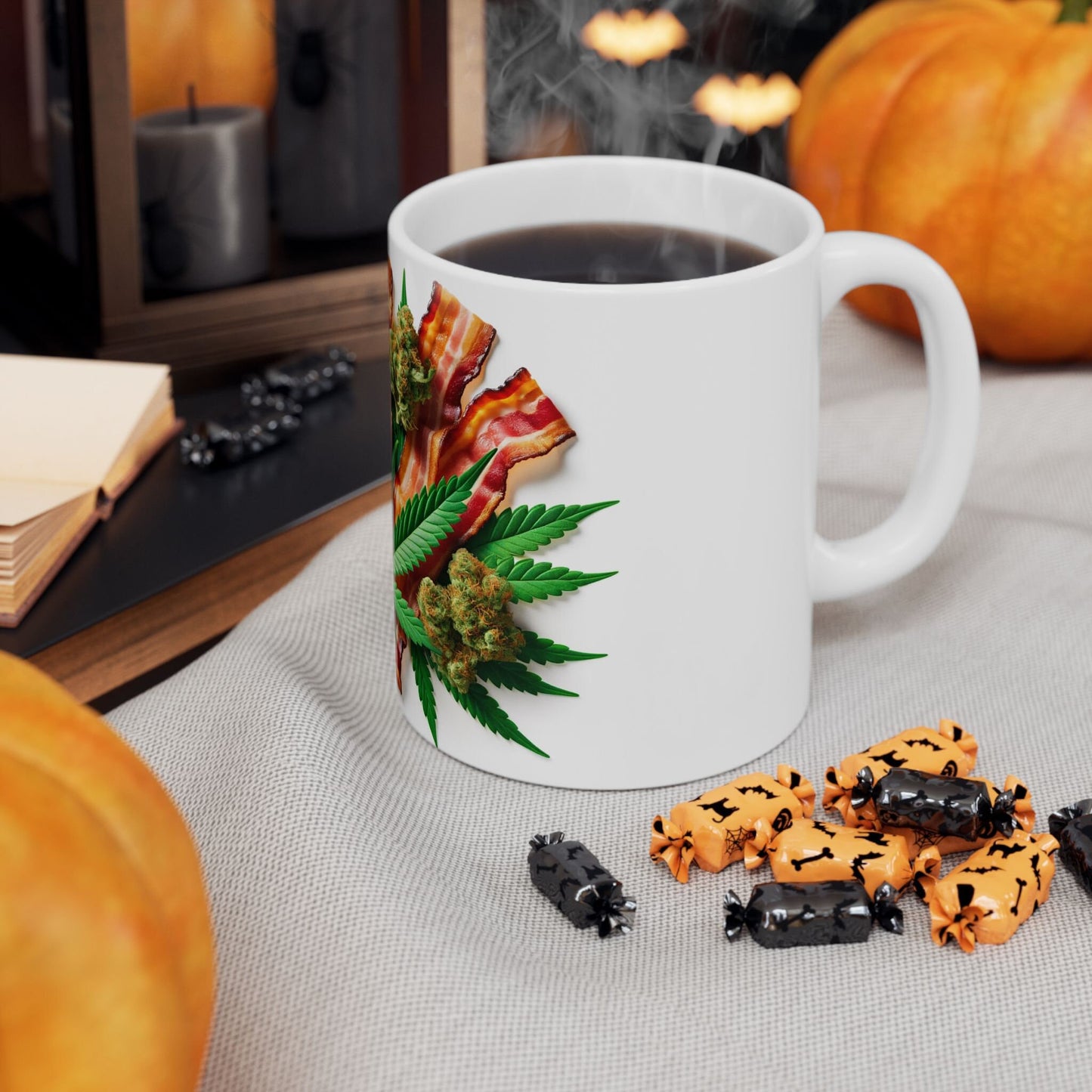 WEED & BACON MUG - Cannabis Coffee Mug (11oz)
