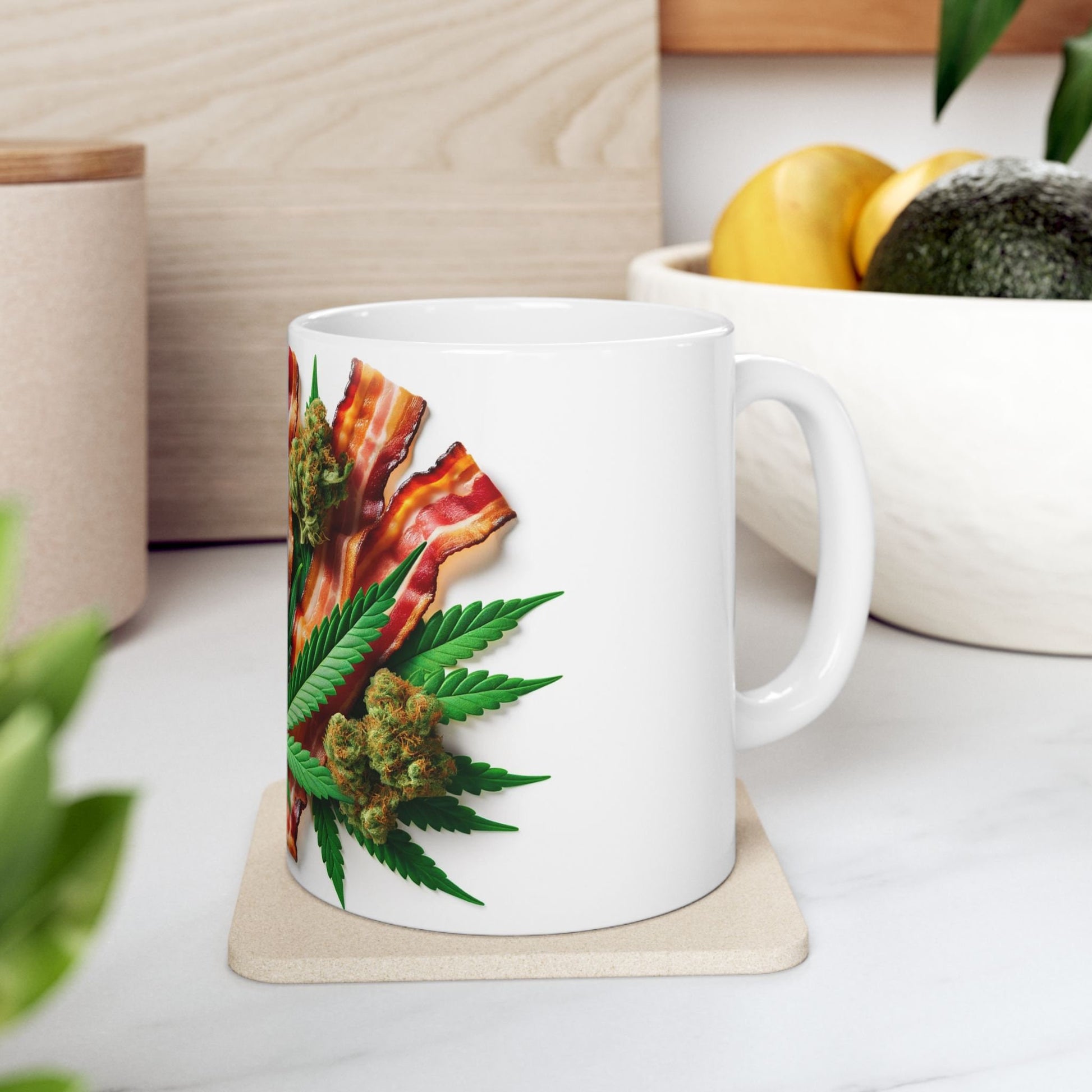 WEED & BACON MUG - Cannabis Coffee Mug (11oz)