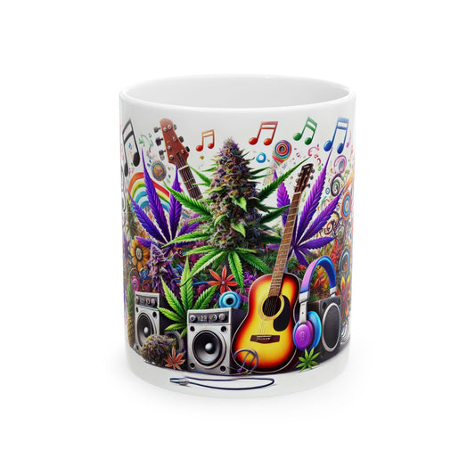 420 MUSIC MUG - Cannabis Coffee Mug (11oz)