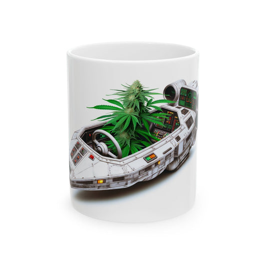 WEED SPACESHIP - Cannabis Coffee Mug (11oz)