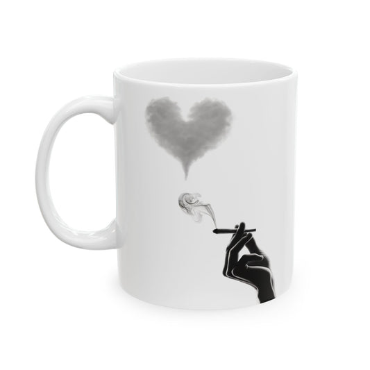 420 SMOKE HEART - Cannabis Coffee Mug (11oz)
