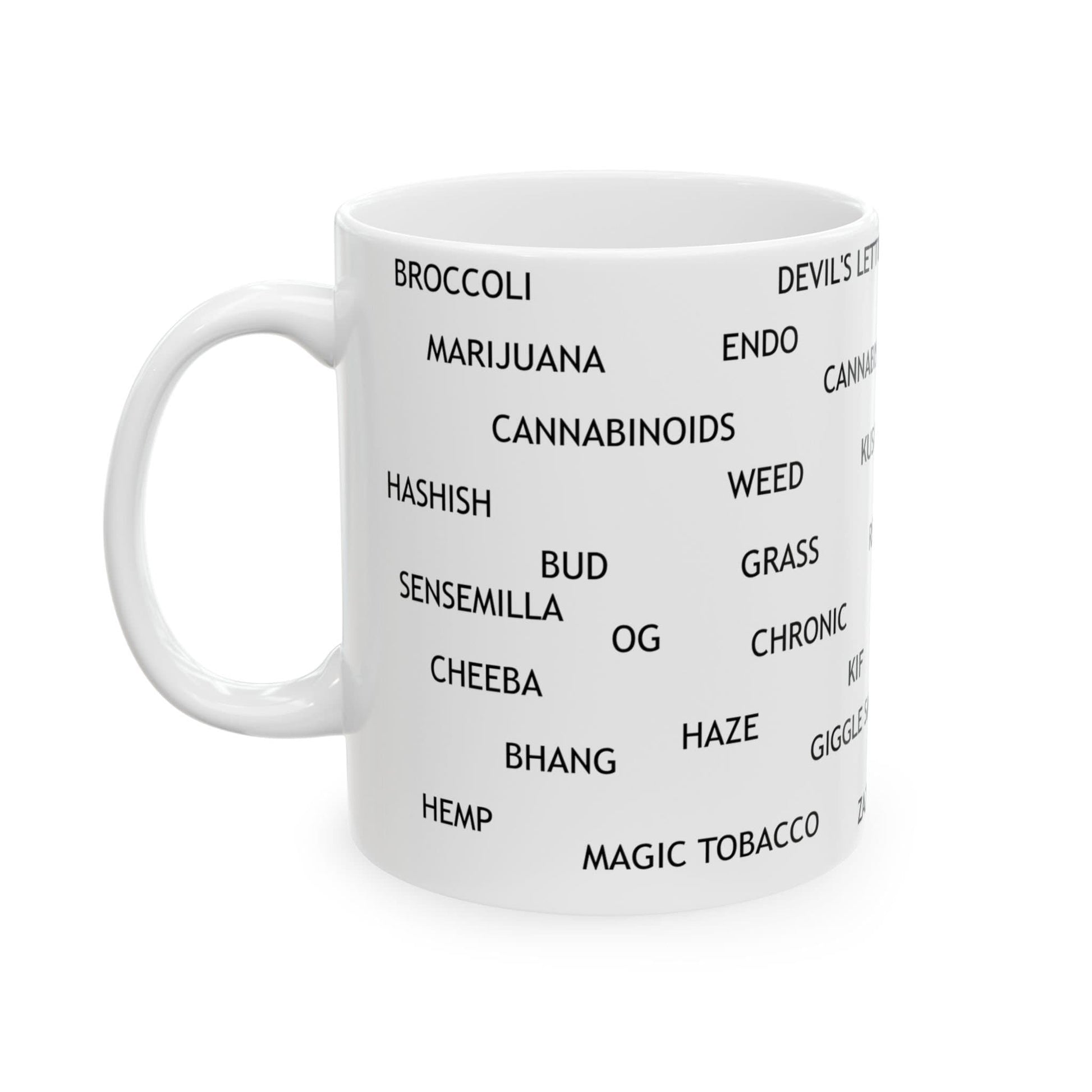 WEED WORDS MUG - Cannabis Coffee Mug (11oz)