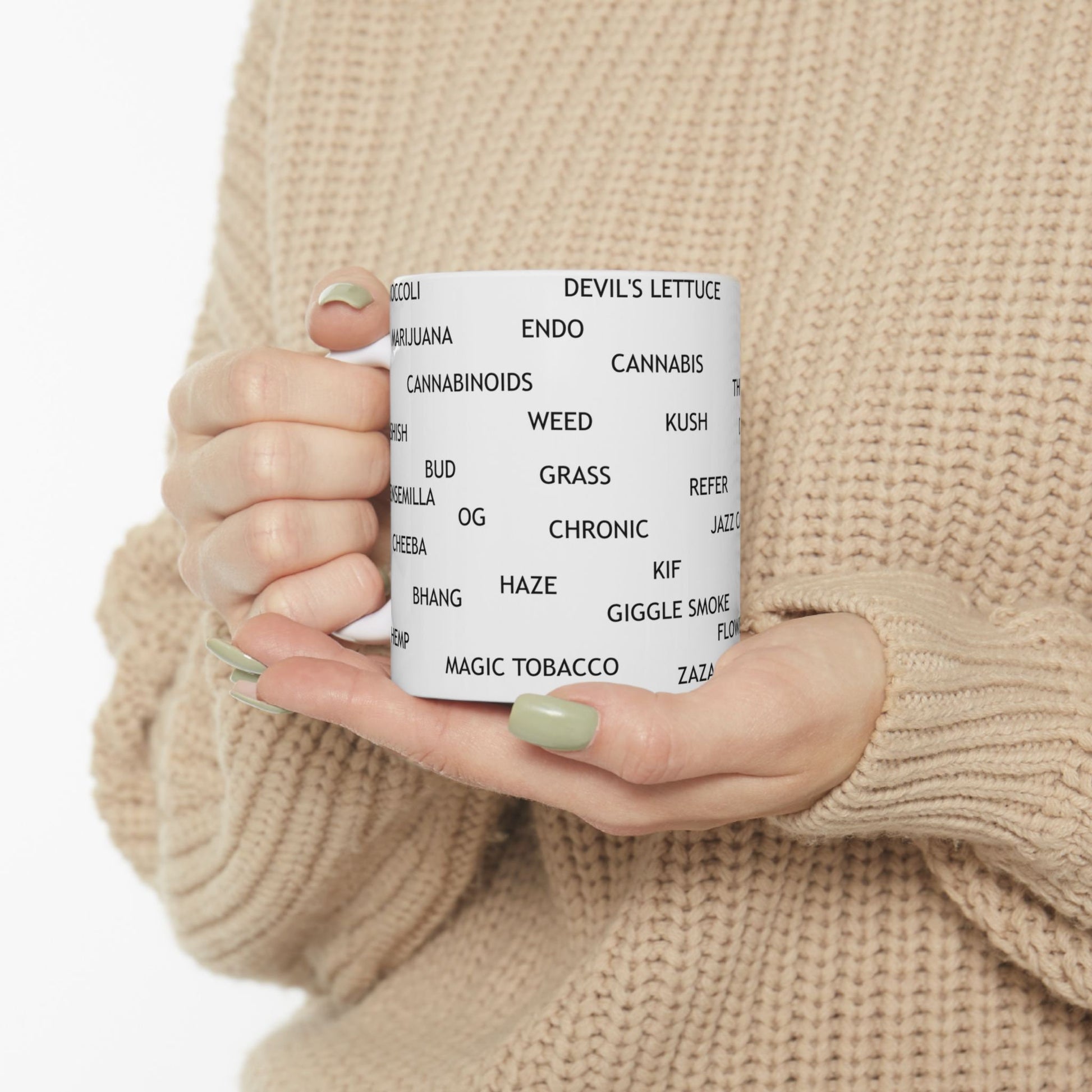 WEED WORDS MUG - Cannabis Coffee Mug (11oz)
