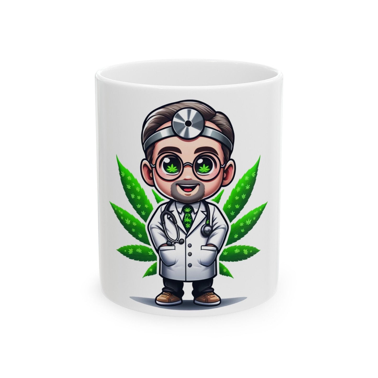 WEED DOCTOR - Weed Coffee Mug (11oz) - Perfect Weed Gift for Weed Smokers, Stoners, Growers; Wake & Bake / 420 Weed / Marijuana Gift