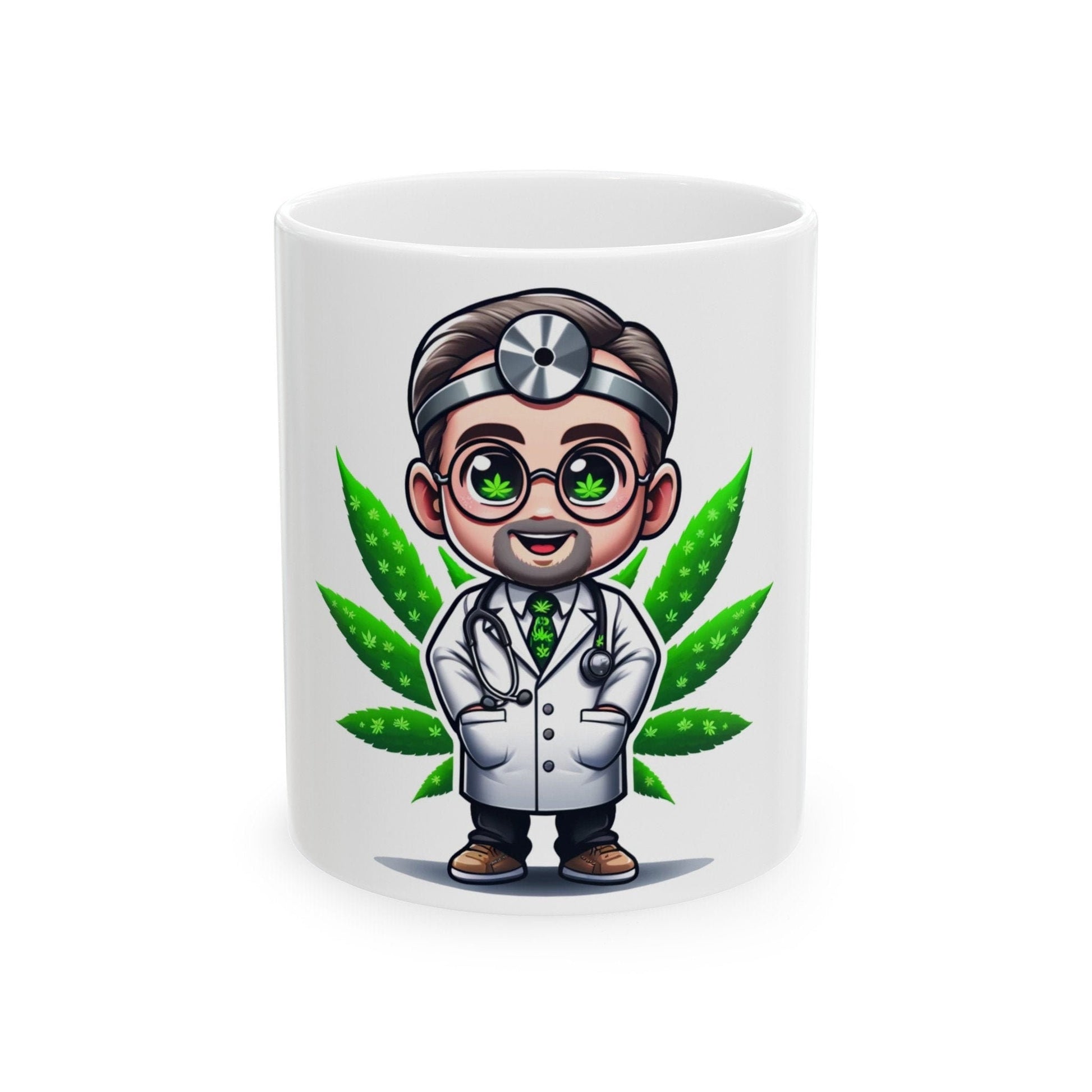 WEED DOCTOR - Weed Coffee Mug (11oz) - Perfect Weed Gift for Weed Smokers, Stoners, Growers; Wake & Bake / 420 Weed / Marijuana Gift