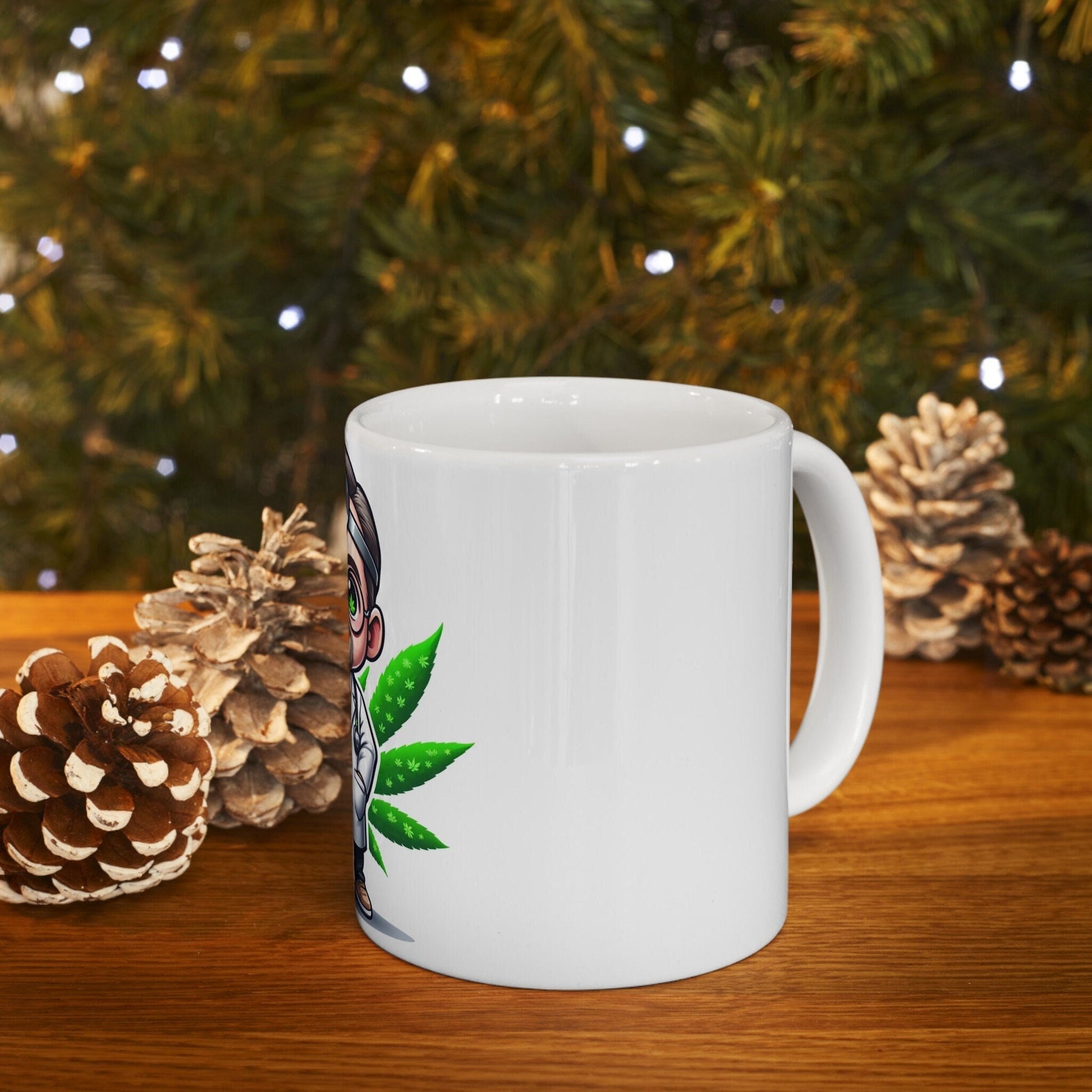 WEED DOCTOR - Weed Coffee Mug (11oz) - Perfect Weed Gift for Weed Smokers, Stoners, Growers; Wake & Bake / 420 Weed / Marijuana Gift