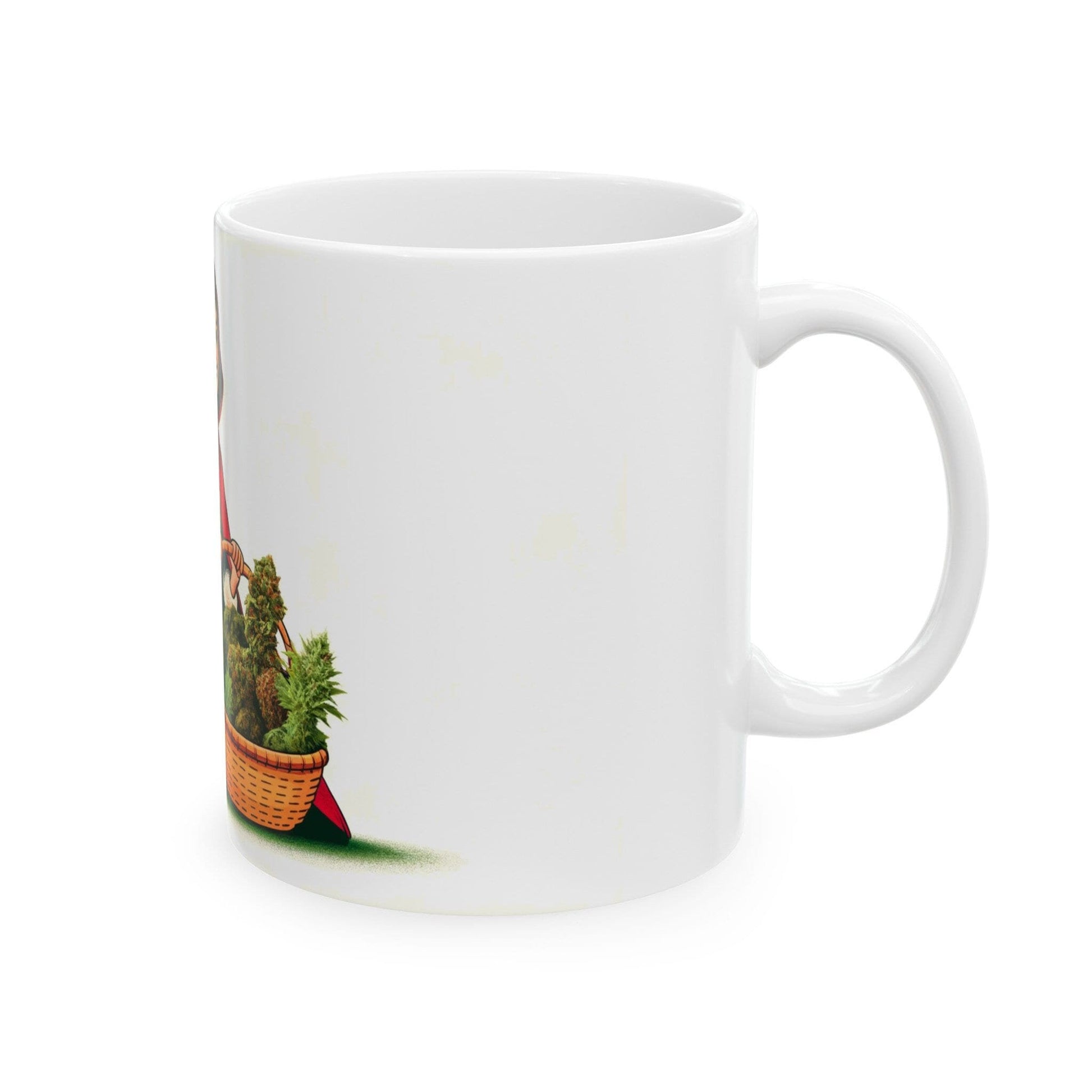 WEED RIDING HOOD - Weed Coffee Mug (11oz) - Perfect Weed Gift for Weed Smokers, Stoners, Growers; Wake & Bake / 420 Weed Mug, Marijuana Gift