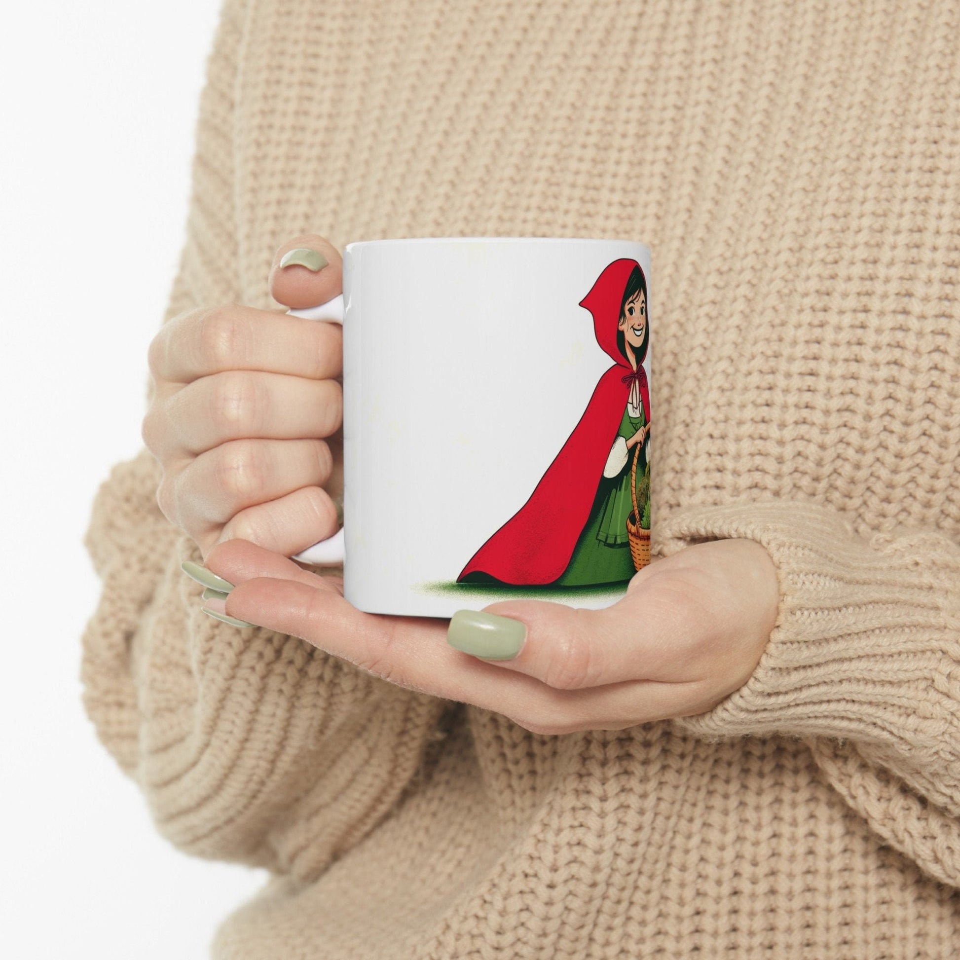 WEED RIDING HOOD - Weed Coffee Mug (11oz) - Perfect Weed Gift for Weed Smokers, Stoners, Growers; Wake & Bake / 420 Weed Mug, Marijuana Gift