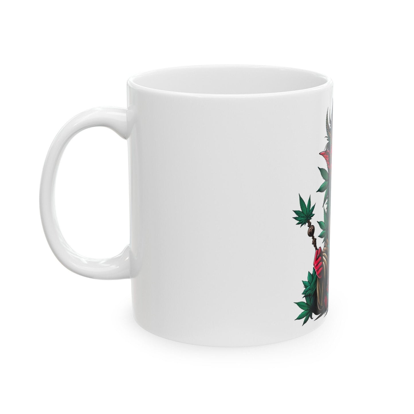 WEED DEVIL - Weed Coffee Mug (11oz)- Perfect Weed Gift for Weed Smokers, Stoners, Growers; Wake & Bake / 420 Weed Mug, Marijuana Gift