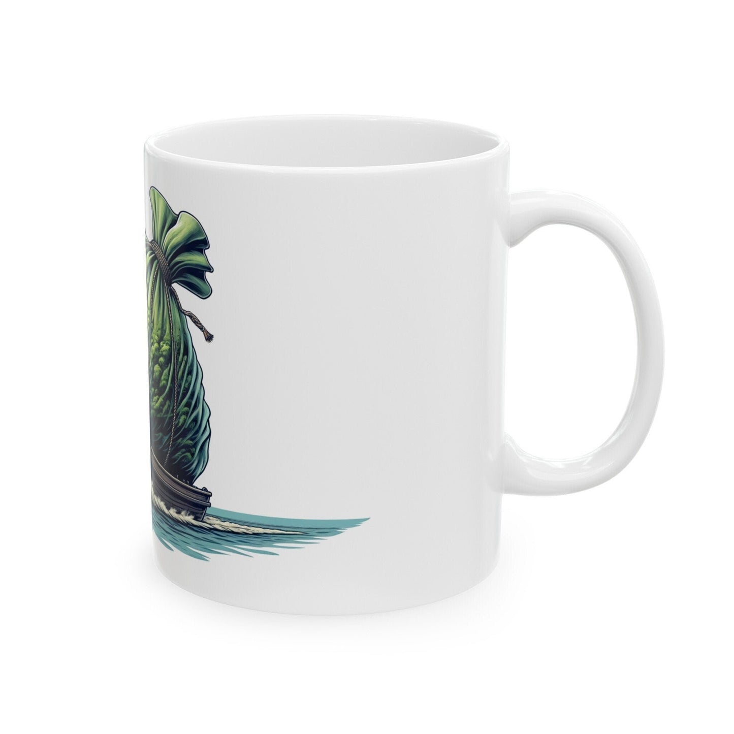 BAG AT SEA - Weed Coffee Mug (11oz) - Perfect Weed Gift for Weed Smokers, Stoners, Growers; Wake and Bake / 420 Weed Mug, Marijuana Gift