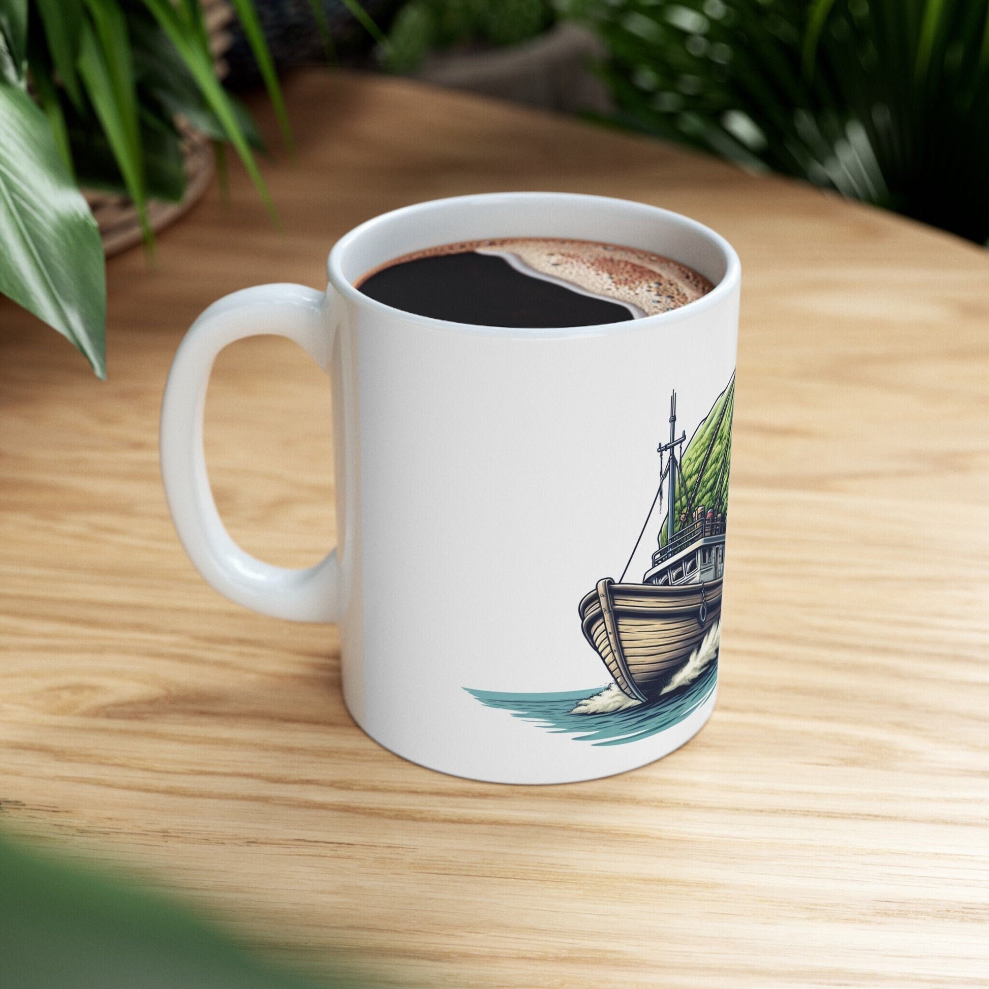 BAG AT SEA - Weed Coffee Mug (11oz) - Perfect Weed Gift for Weed Smokers, Stoners, Growers; Wake and Bake / 420 Weed Mug, Marijuana Gift